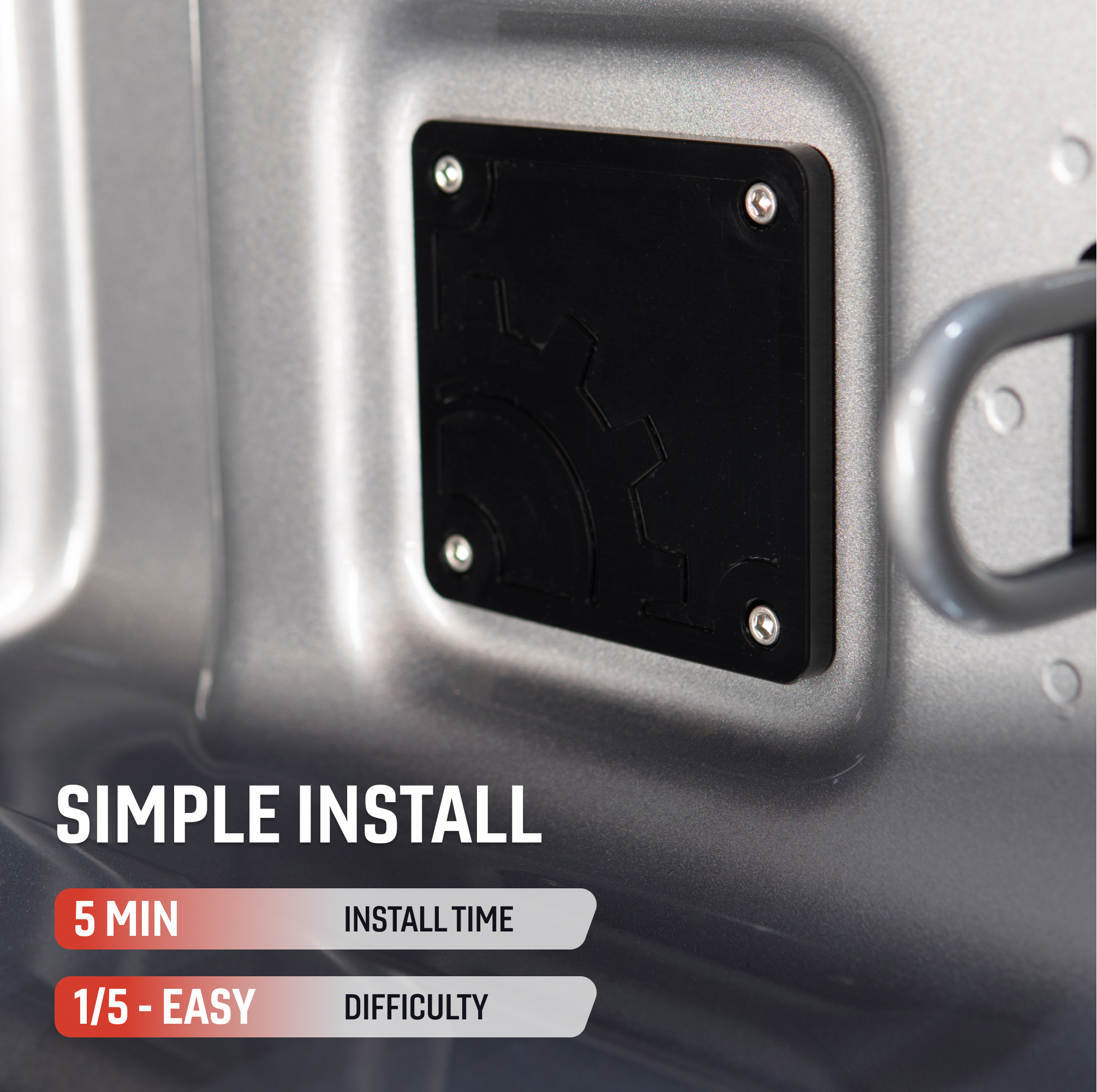 Bed Plug Cover - Black | Jeep Gladiator (2020-2024)
