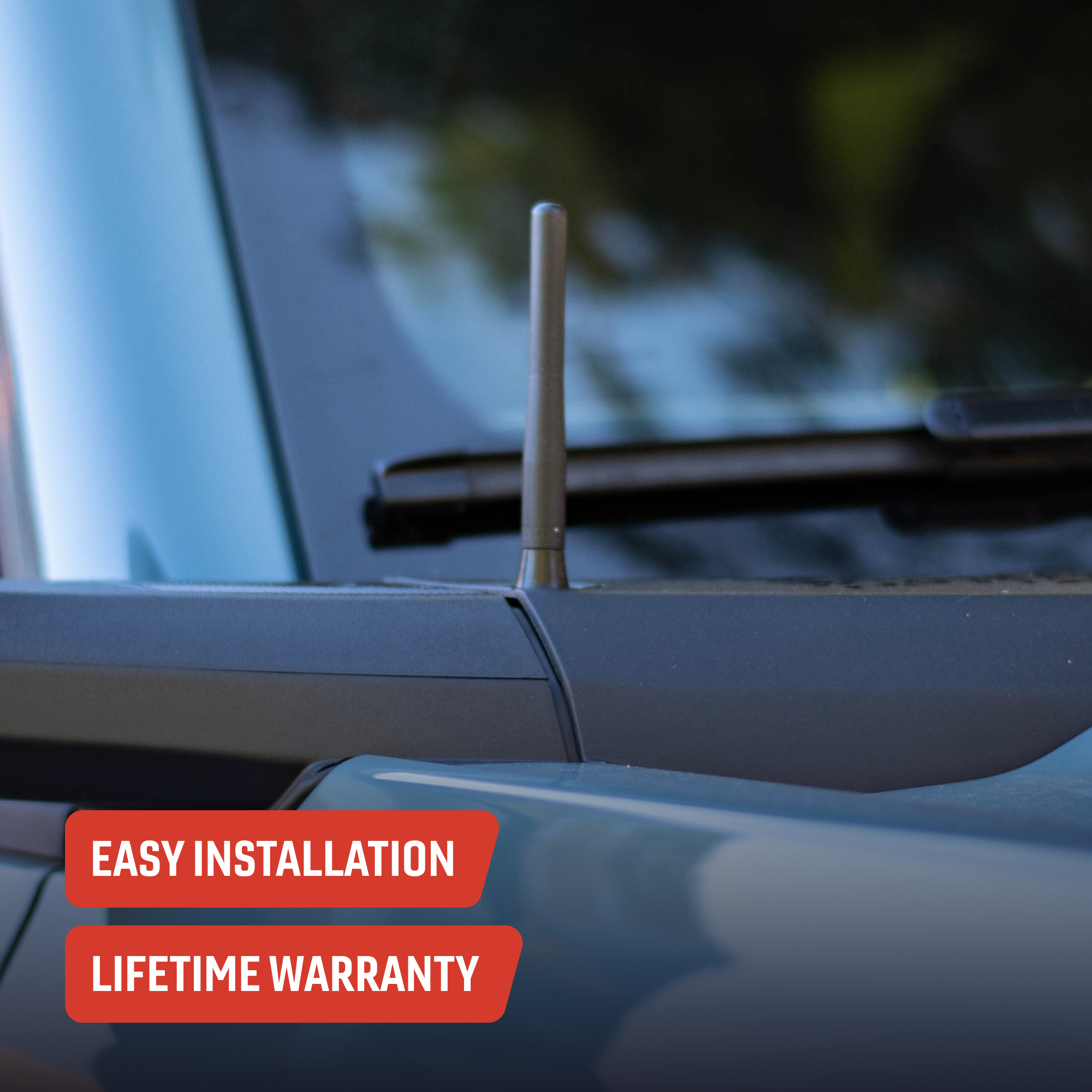 Perfect-Fit Stubby Antenna | Ford F-150/Raptor (2021+), Super Duty (2022+), Bronco (2021-2023)
