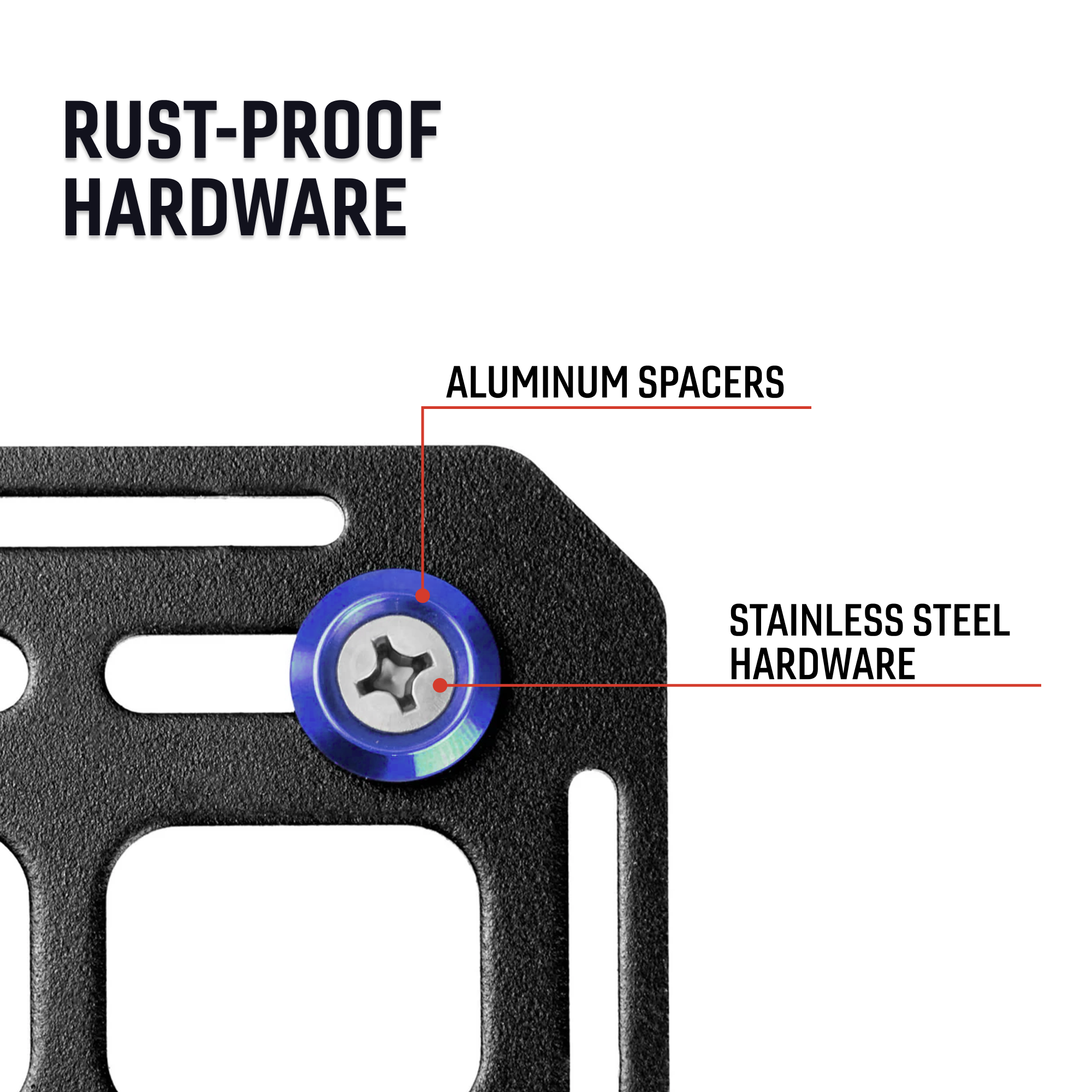 Tech Plate - 42pc Mounting Hardware Kit - Blue