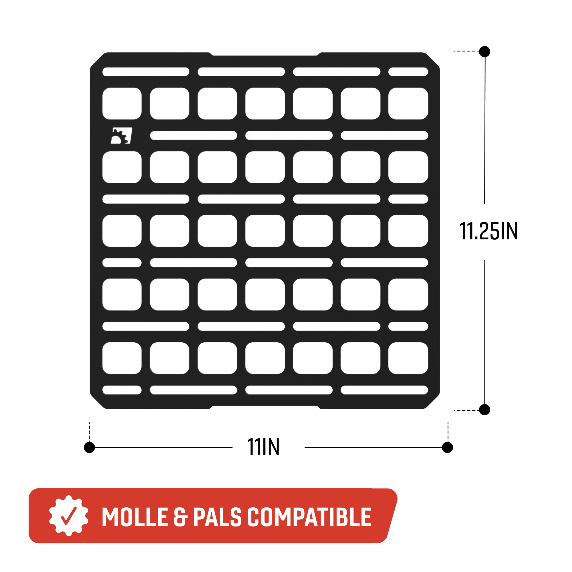 Tech Plate - 11.0"x11.0" | Universal MOLLE Mounting Panel