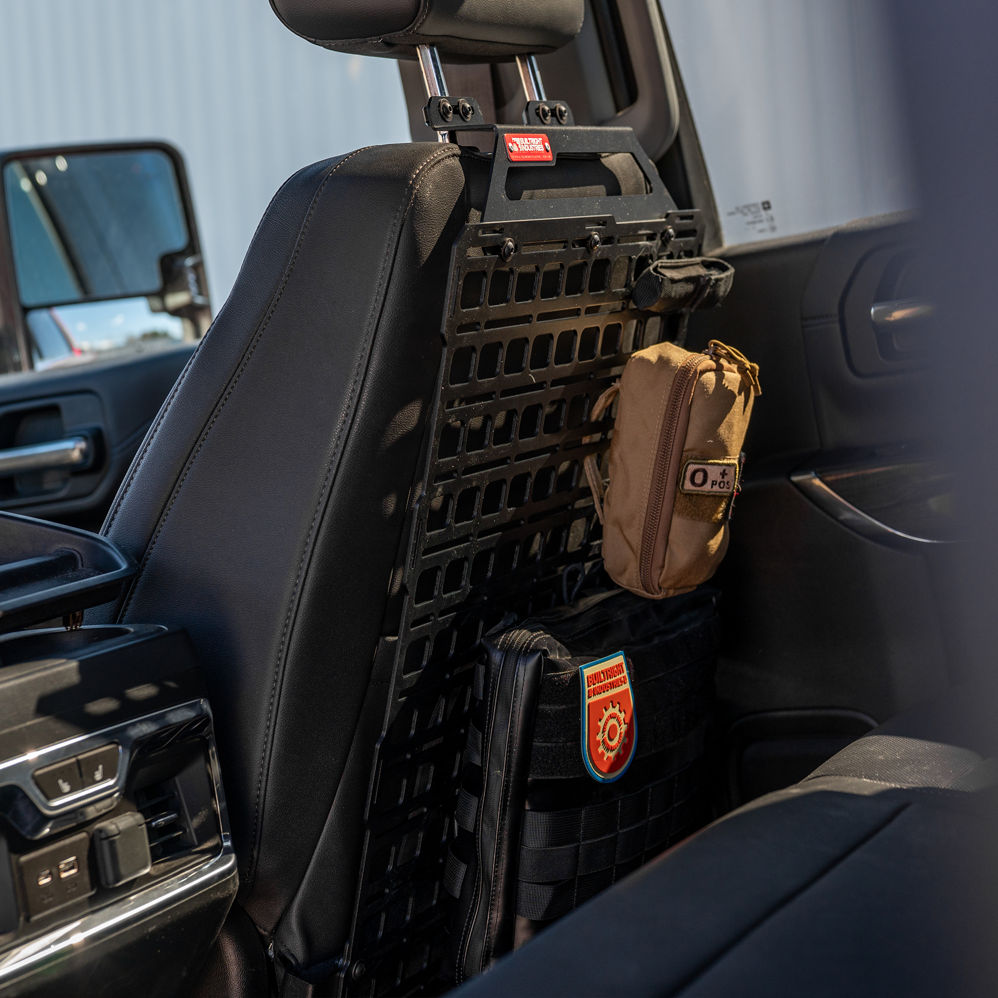 Seat Back Tech Plate MOLLE Kit | Chevrolet Silverado & GMC Sierra (2019+ 1500), HD (2020+)