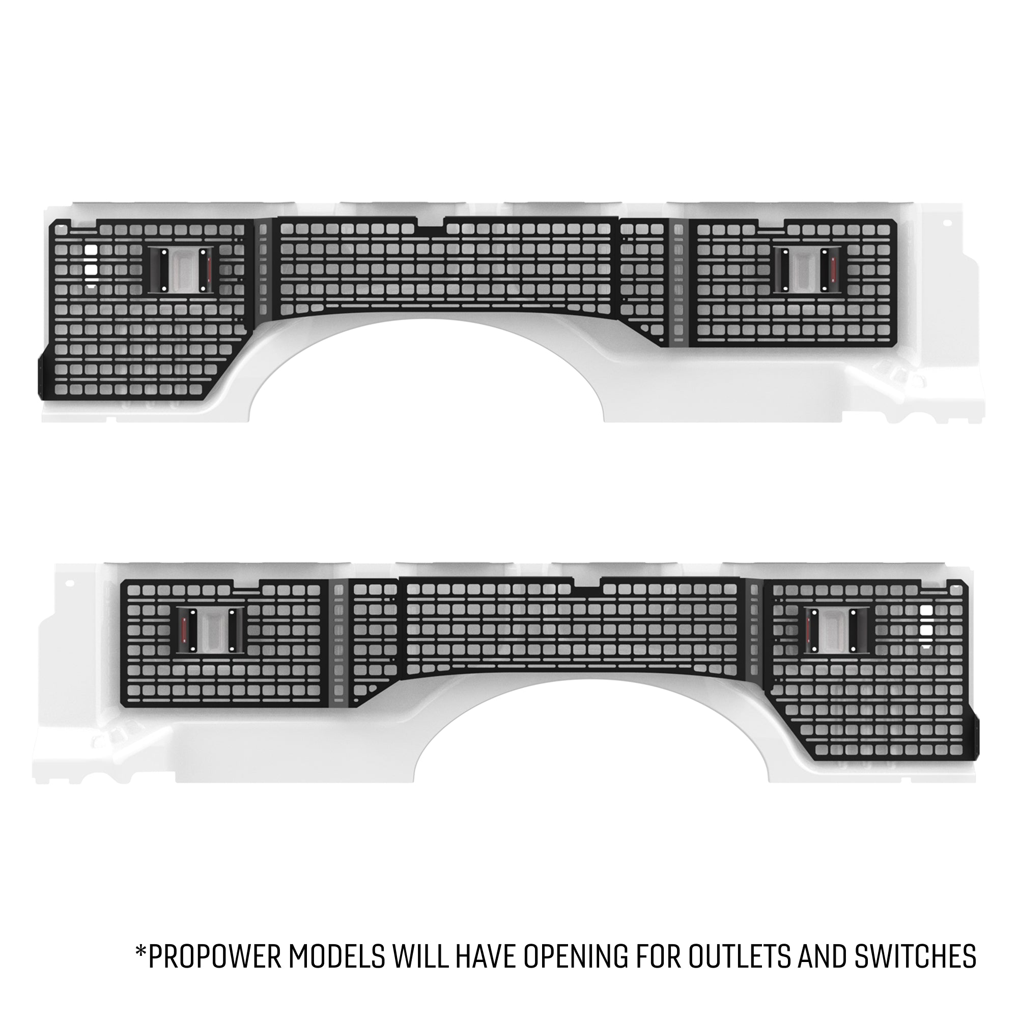 Bedside Rack MOLLE Panel System 8ft Bed | Ford F-250, F-350, F-450 (2017-2025)