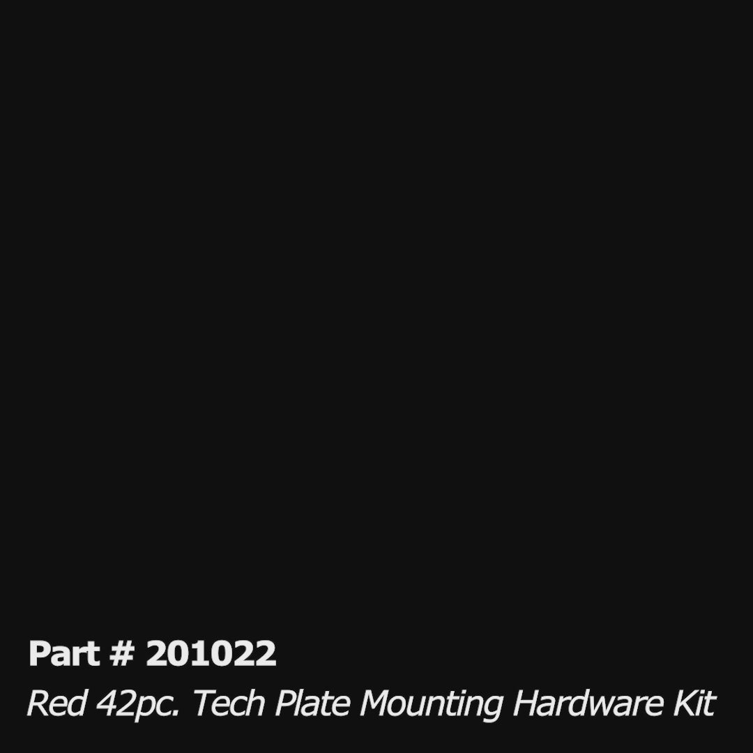 Tech Plate - 42pc Mounting Hardware Kit - Red