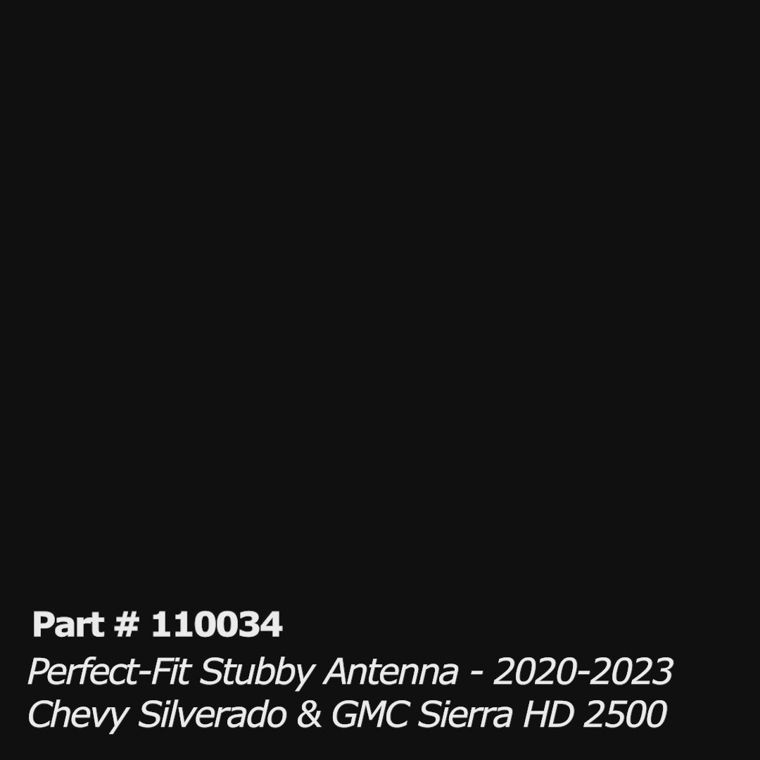 Perfect-Fit Stubby Antenna | Chevrolet Silverado 2500 (2020-2023), GMC Sierra 2500 (2020-2023)