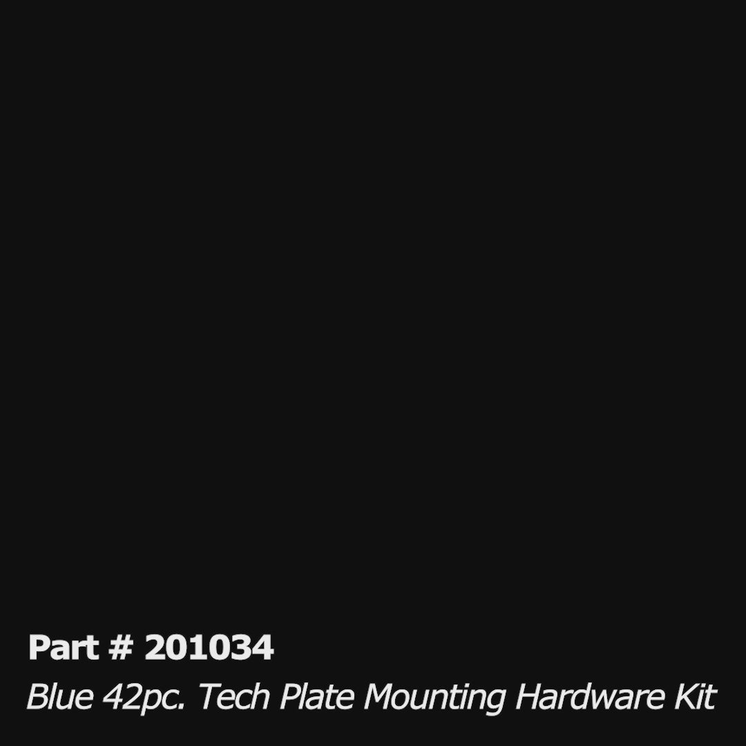 Tech Plate - 42pc Mounting Hardware Kit - Blue