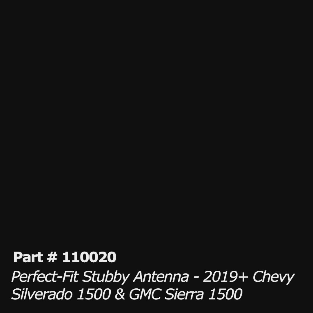 Perfect-Fit Stubby Antenna | Chevrolet Silverado 1500 (2019+), GMC Sierra 1500 (2019+)