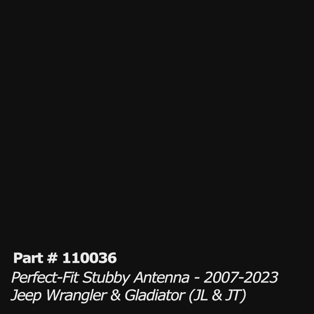 Perfect-Fit Stubby Antenna | Jeep Wrangler & Gladiator (2007-2023)
