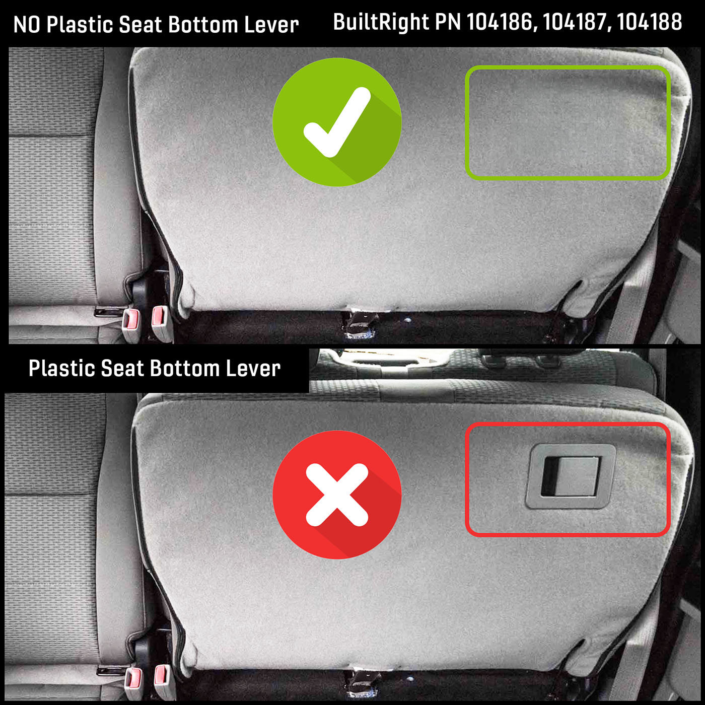 Seat Bottom MOLLE Panel | Ford F-150 & Raptor (2019-2025), F-250/350 (2019-2025)