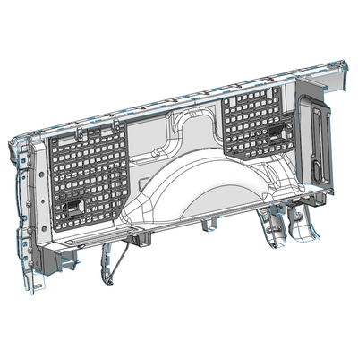 Bedside Rack System 4 Panel Kit | Ford F-150 & Raptor (2009 - 2014)-2009-2014 Ford F-150-BuiltRight Industries