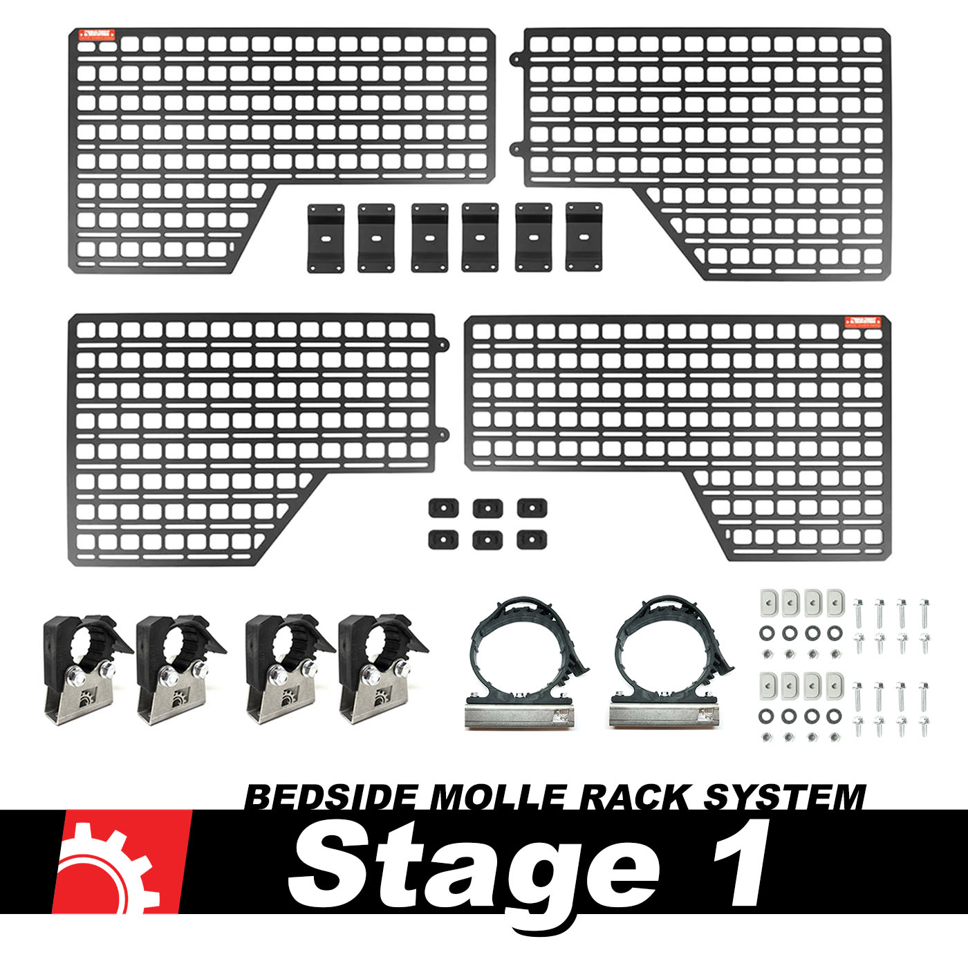 Bedside Rack System - Stage 1 Kit | Chevrolet Silverado & GMC Sierra, Standard Bed (2019+)