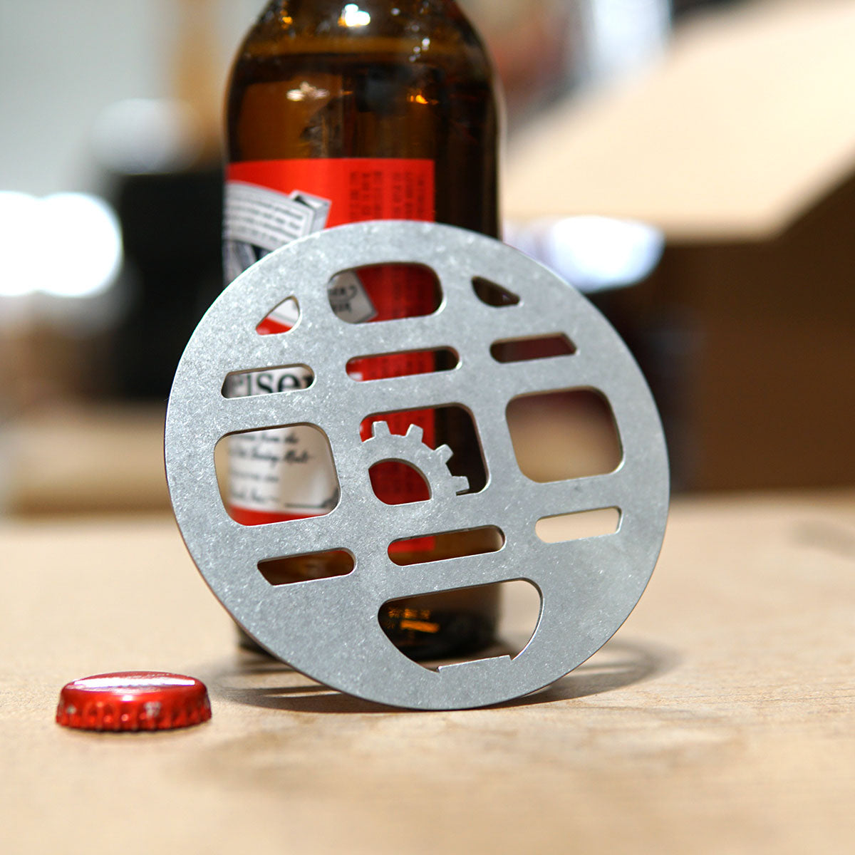 Mini MOLLE Bottle Opener - Stainless Steel