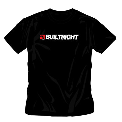 BuiltRight Industries Bold Logo T-Shirt - Black-Apparel-BuiltRight Industries