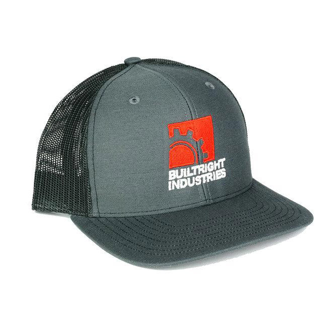 BuiltRight Industries Gearbox Logo Hat - Gray Mesh-Apparel-BuiltRight Industries