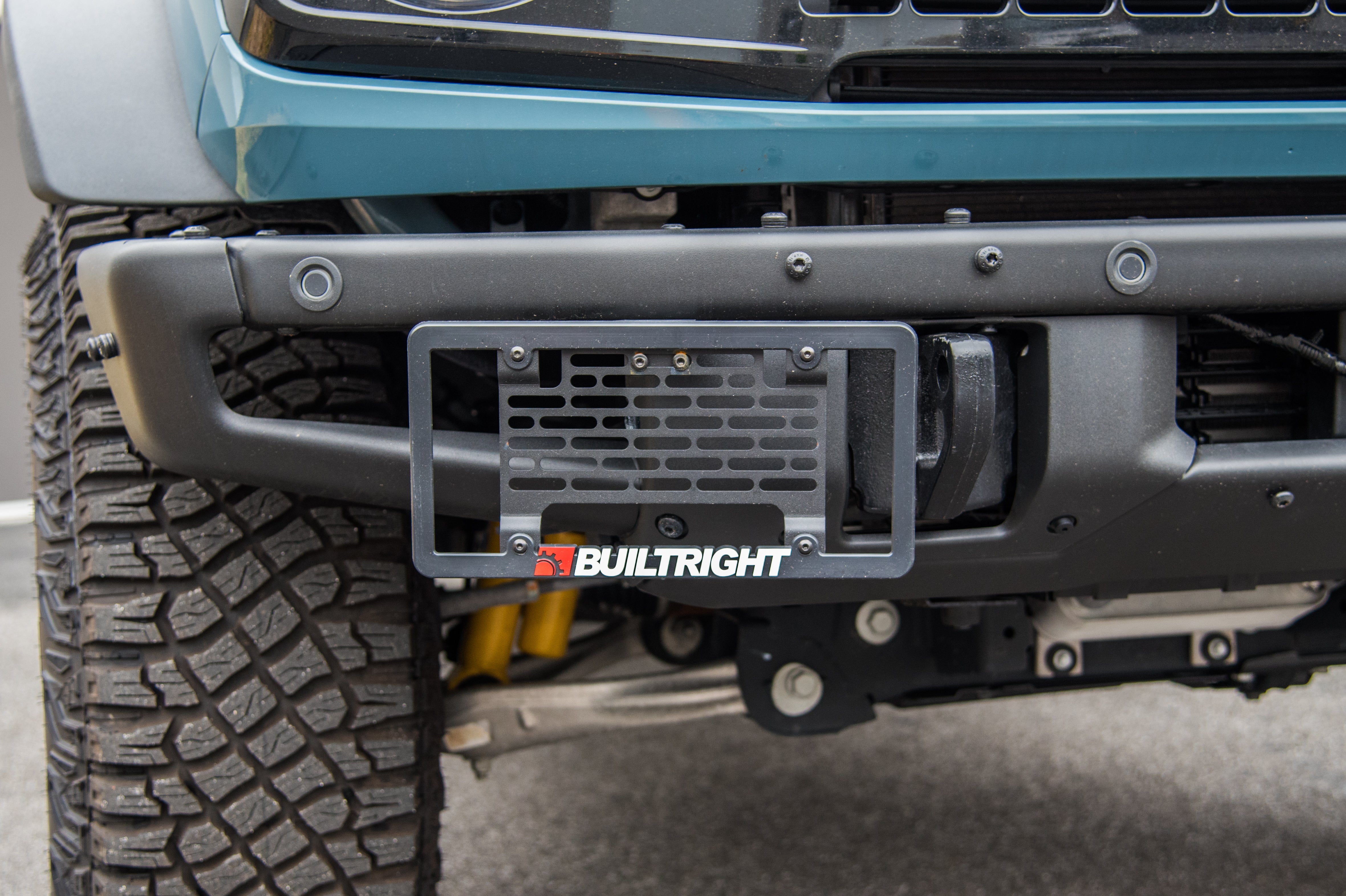 BuiltRight Industries Front License Plate Relocation Mounting Kits