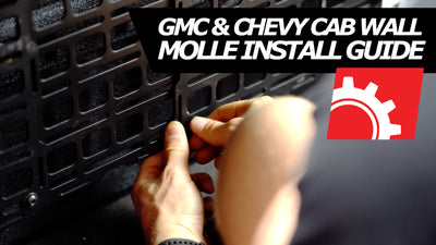 2019+ GMC Sierra and Chevy Silverado Pickup Cab Wall MOLLE Kit Install Guide
