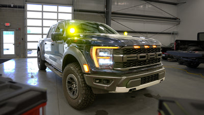 Ford Raptor Install - Baja Designs Lights on SDHQ A-Pillar Mounts