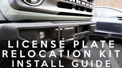 Installation Guide: License Plate Relocation Kit - 2021+ Ford Bronco