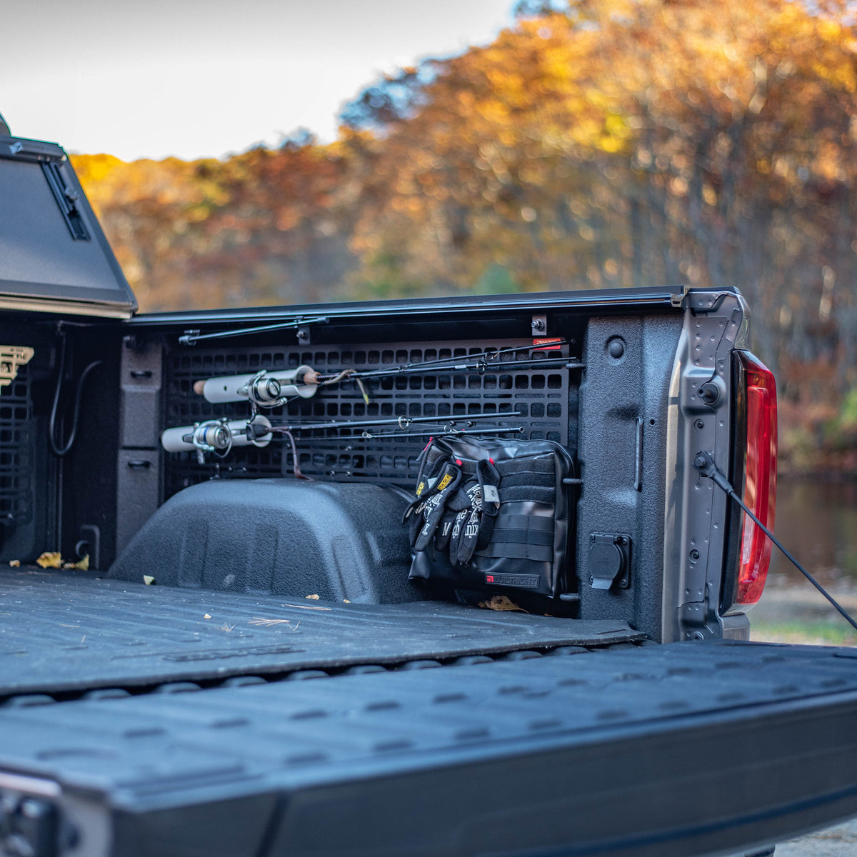 Molle Storage Rack BuiltRight Bedside MOLLE Panel System | Chevrolet Silverado & GMC ...