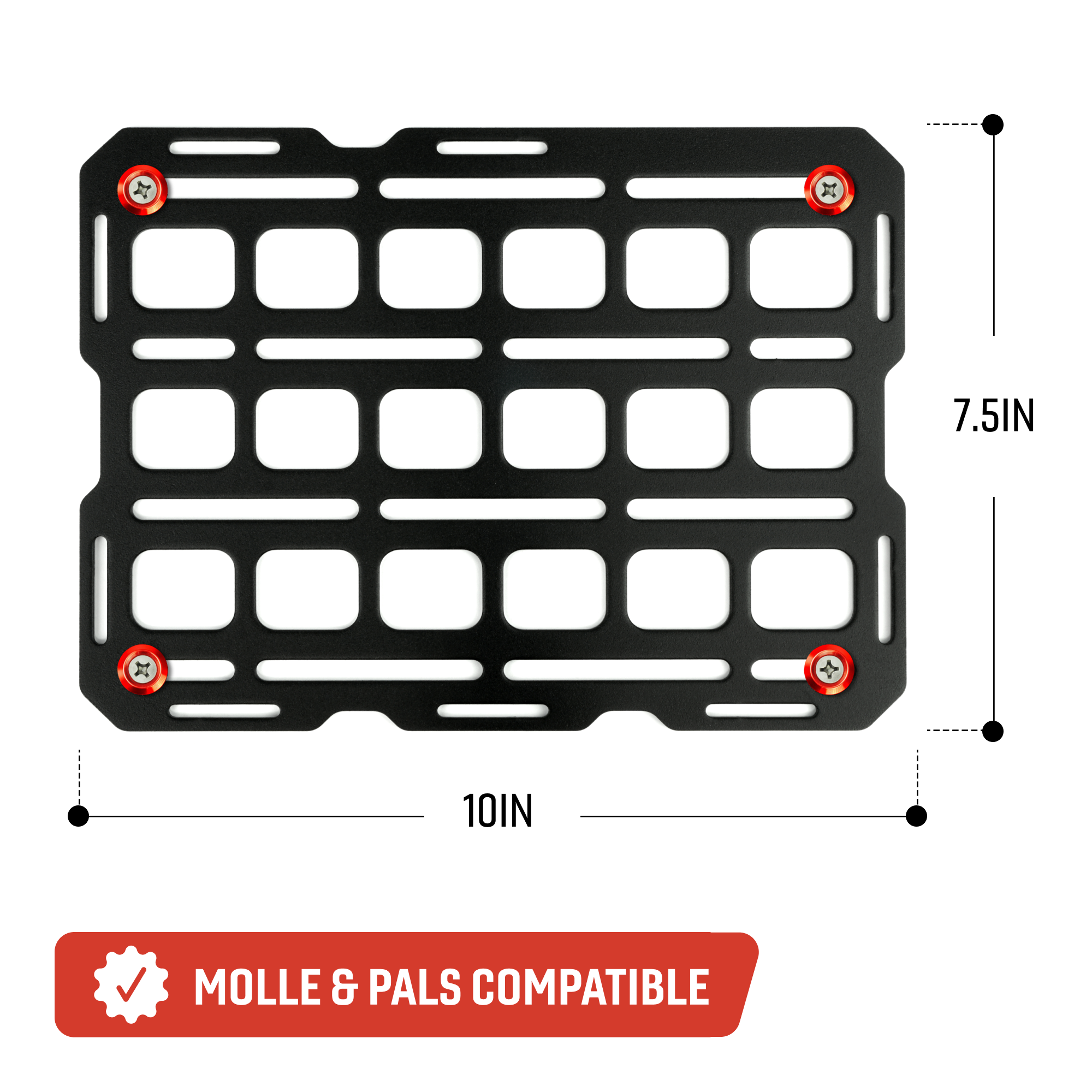 Center Console MOLLE Tech Plate Kit - Large