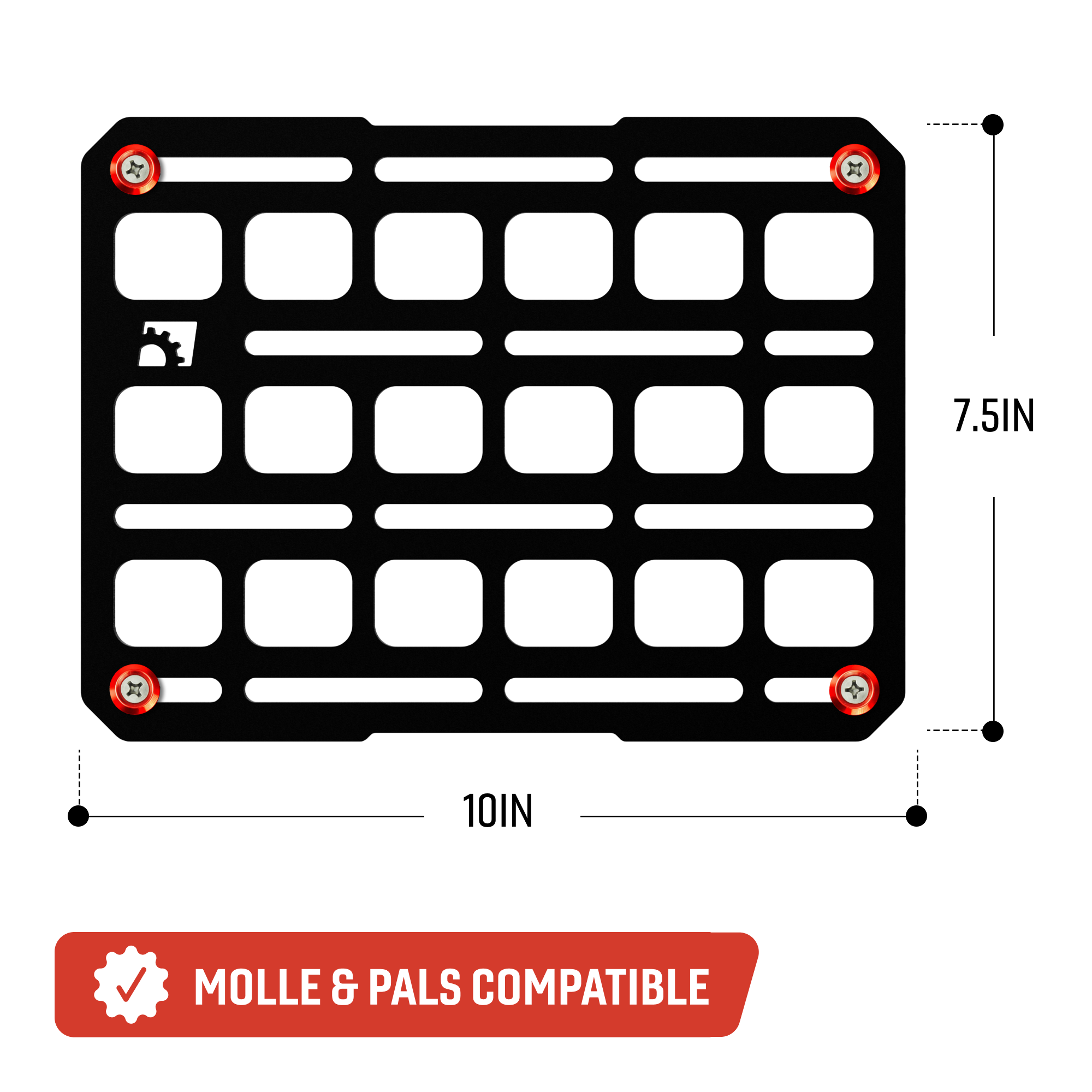 Center Console MOLLE Tech Plate Kit - Large