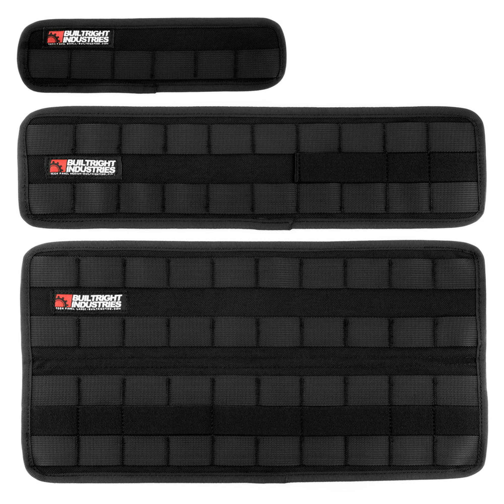 Velcro Tech Panel - Black | 3pc Kit