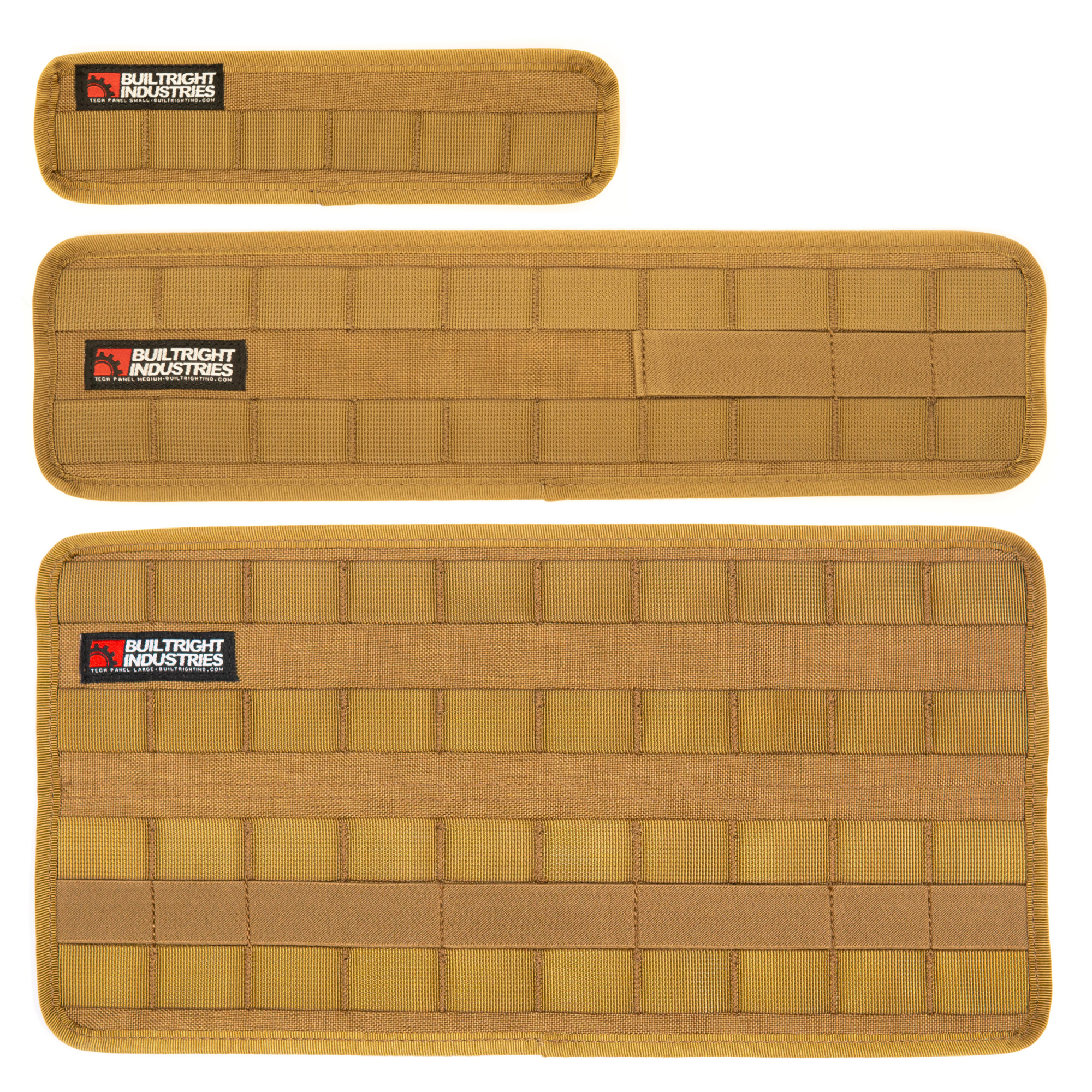 Velcro Tech Panel - Coyote Tan | 3pc Kit