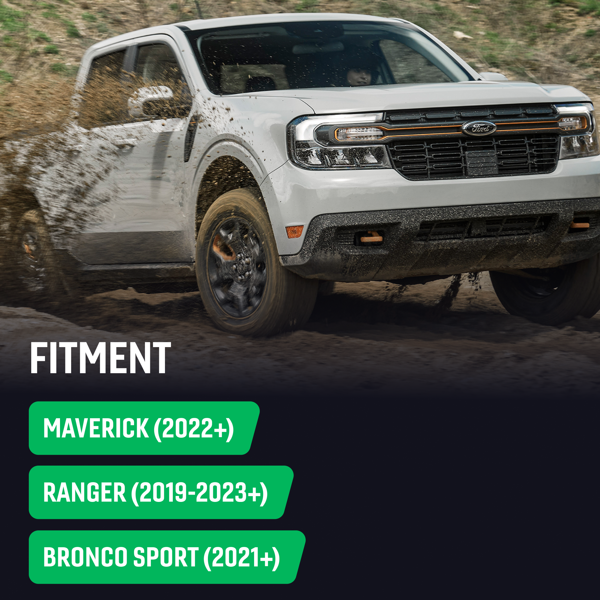 Perfect-Fit Stubby Antenna |  Ford Maverick (2022+), Ranger (2019-2023) and Bronco Sport (2021+)