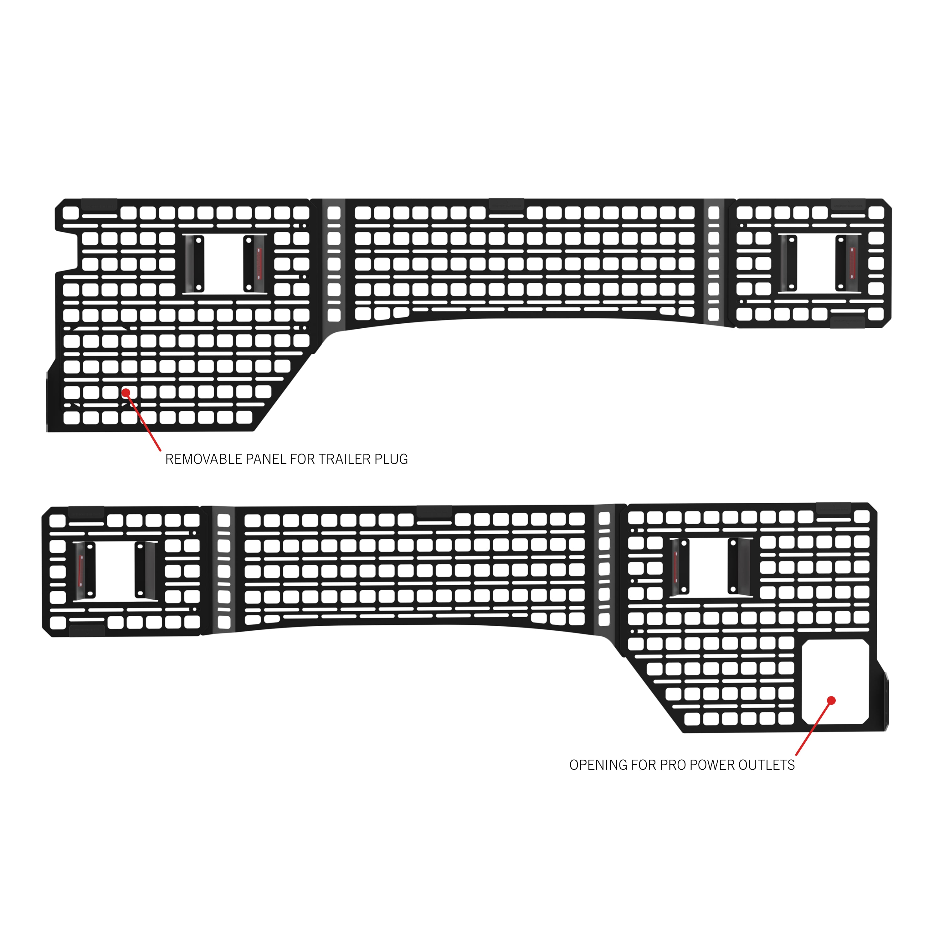Bedside Rack MOLLE Panel System | Ford F-250, F-350, F-450 (2017-2026)