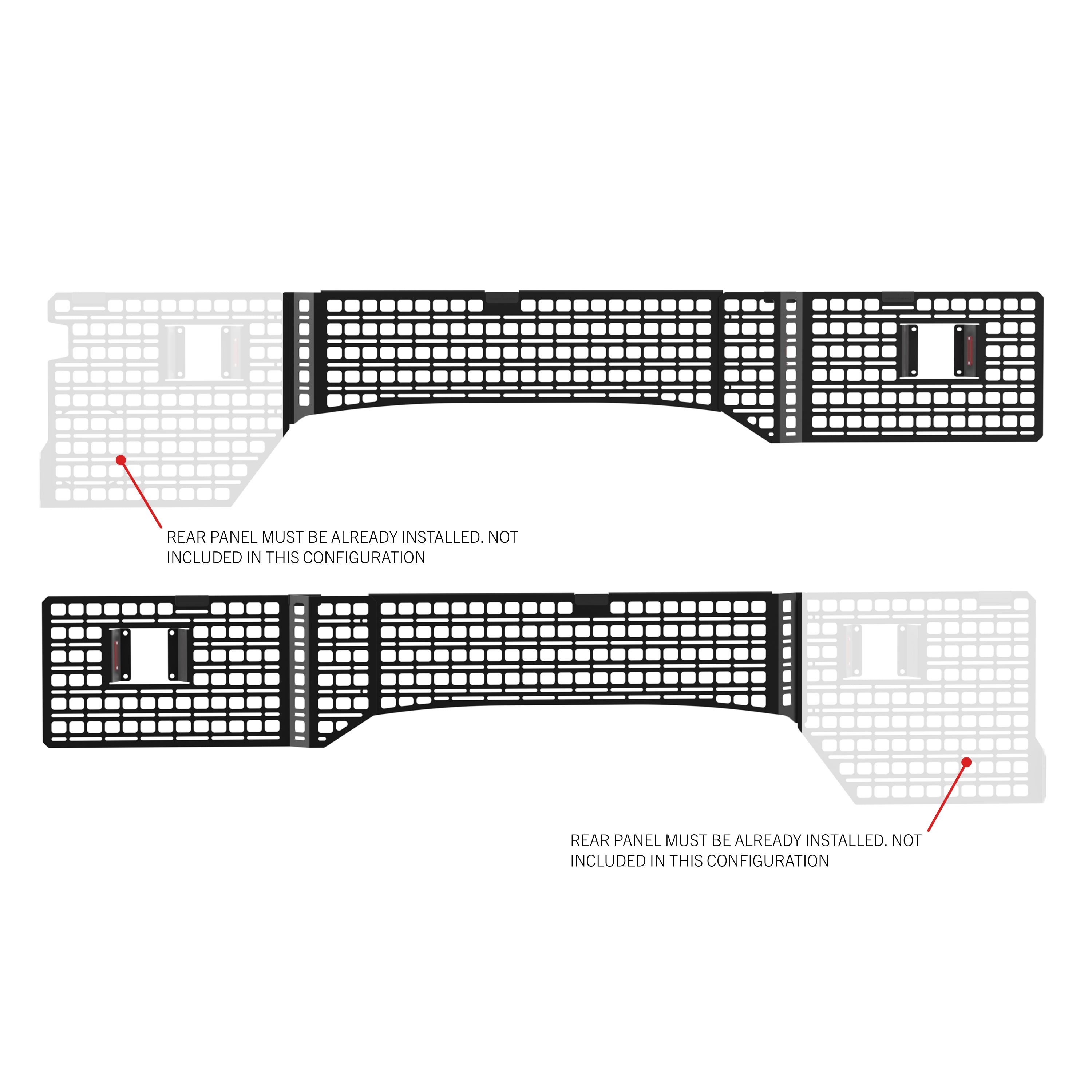 Bedside Rack MOLLE Panel System 8ft Bed | Ford F-250, F-350, F-450 (2017-2025)