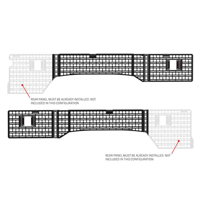 Bedside Rack MOLLE Panel System 8ft Bed | Ford F-250, F-350, F-450 (2017-2025)