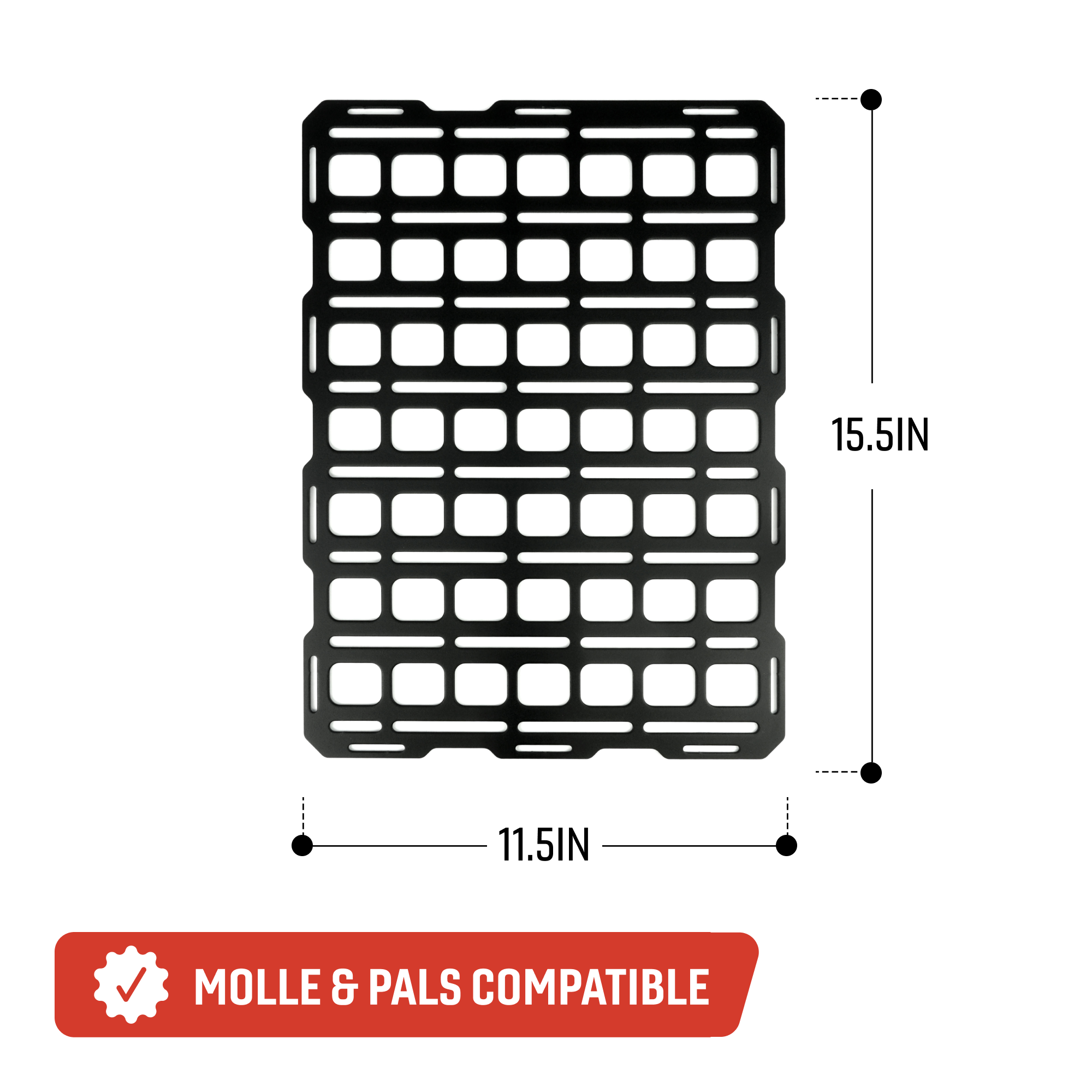 Tech Plate - 11.5 x 15.5" | Universal MOLLE Mounting Panel