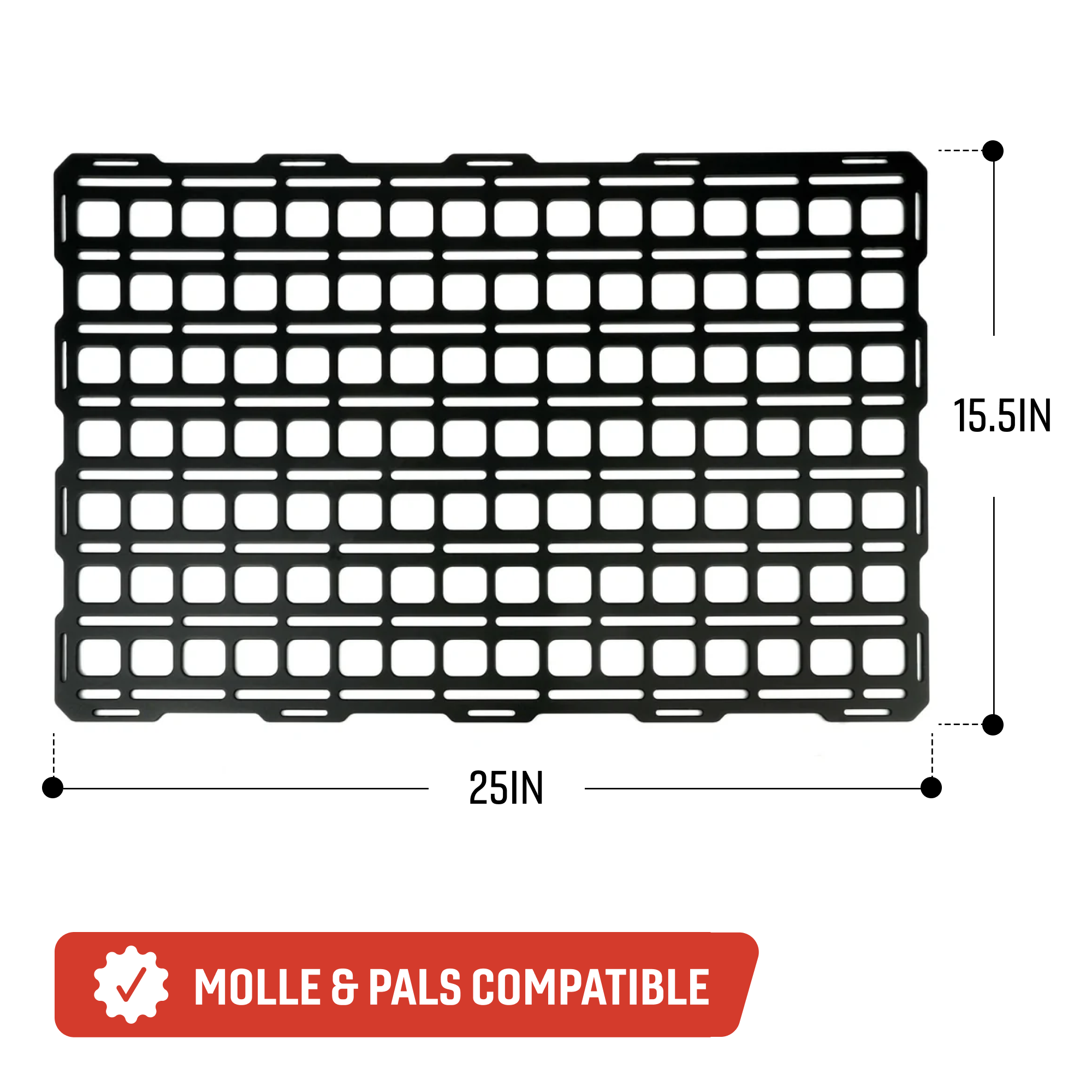 Tech Plate - 25.0" x 15.5" | Universal MOLLE Mounting Panel