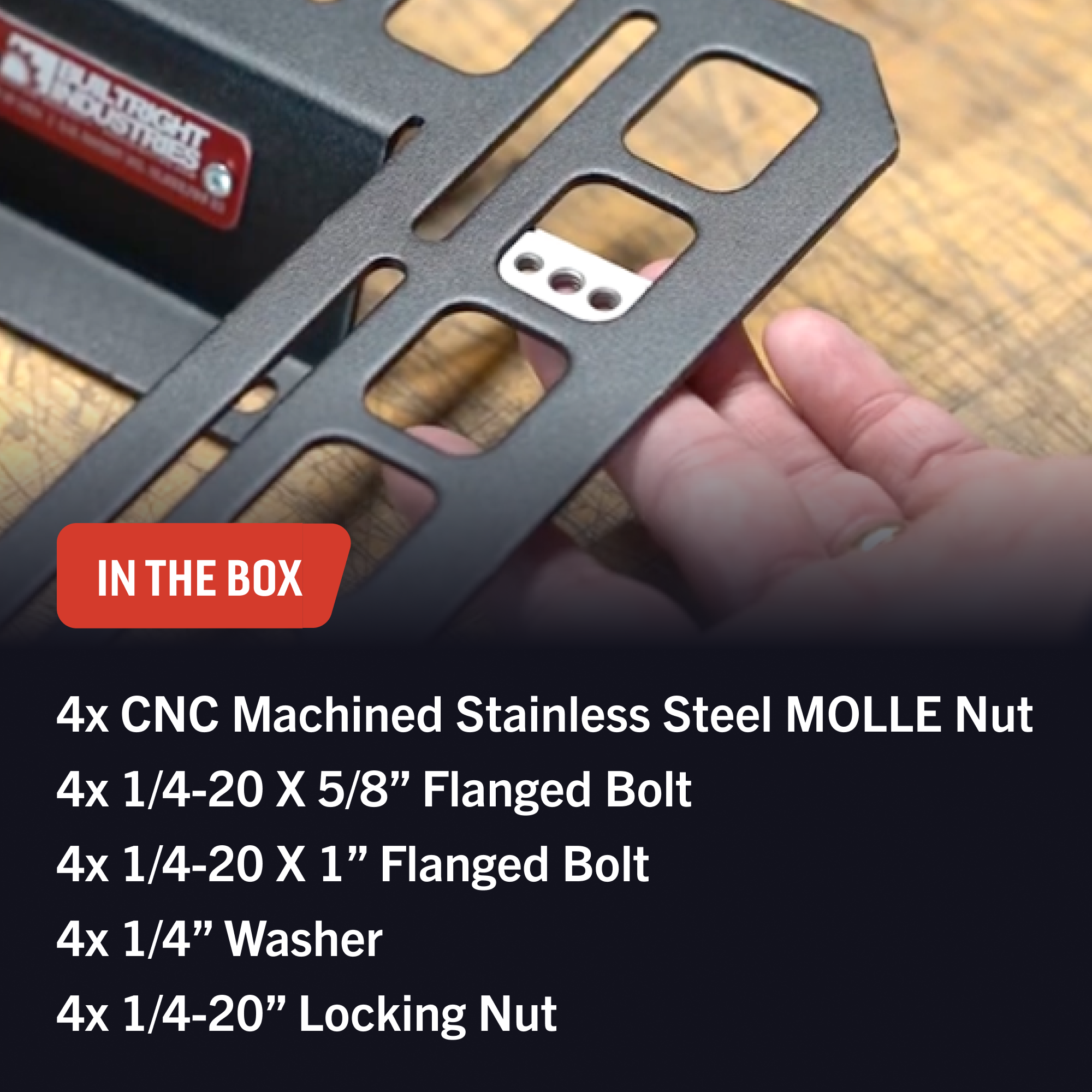 MOLLE Nuts | Threaded MOLLE/PALS Fastener