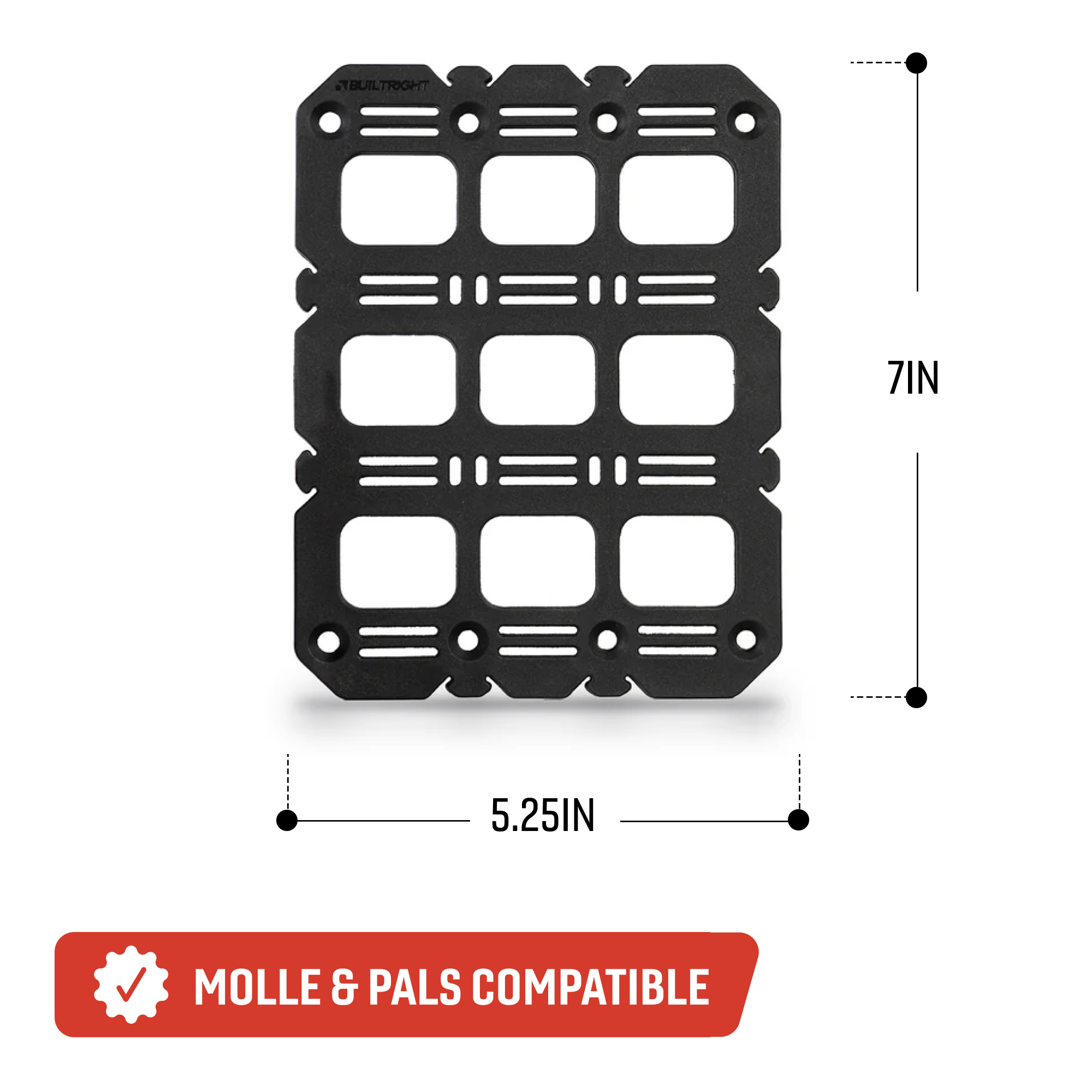 Composite Tech Plate 5.25" x 7.0" | Universal MOLLE Mounting Panel