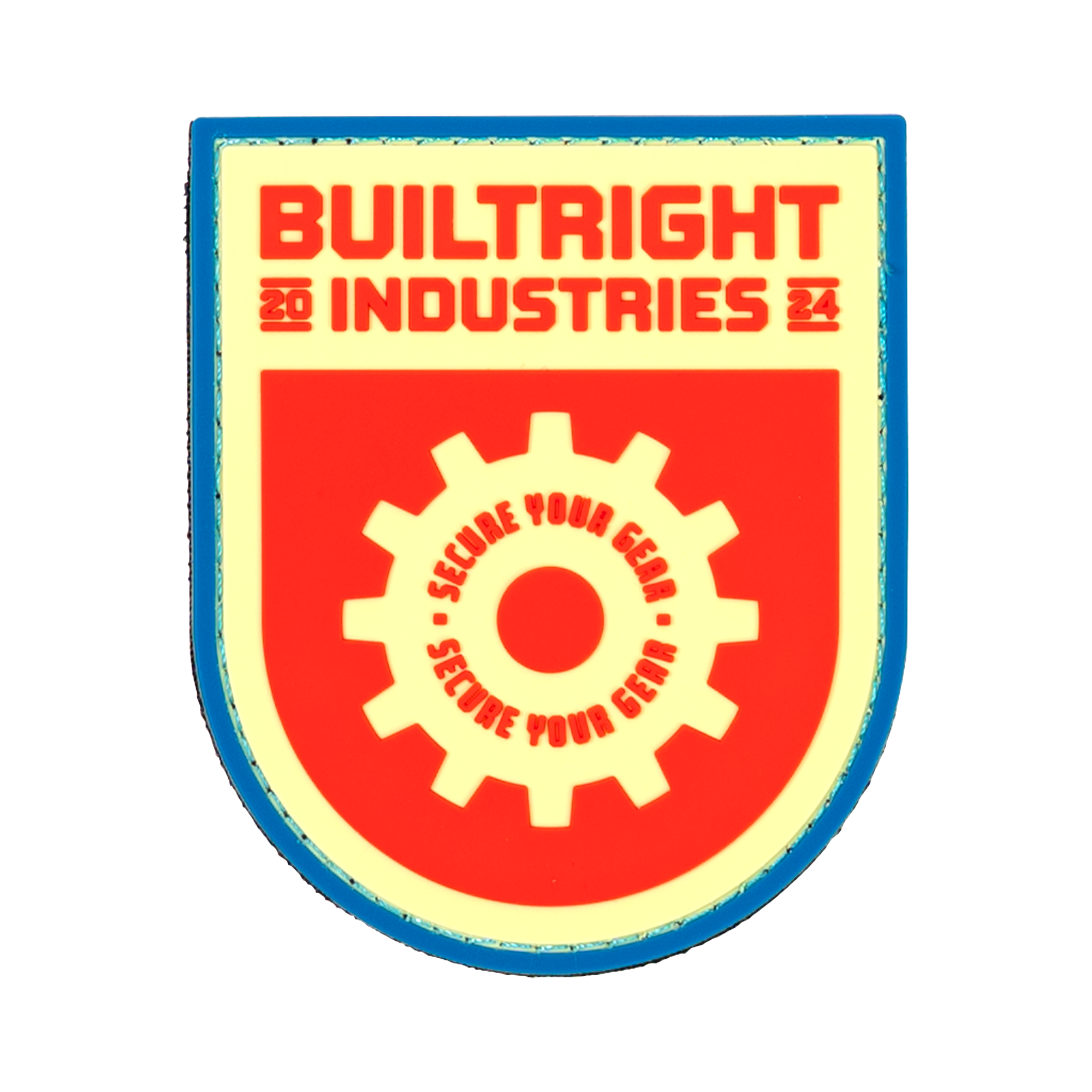 BuiltRight Old School Shield Patch
