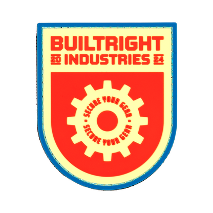 BuiltRight Old School Shield Patch