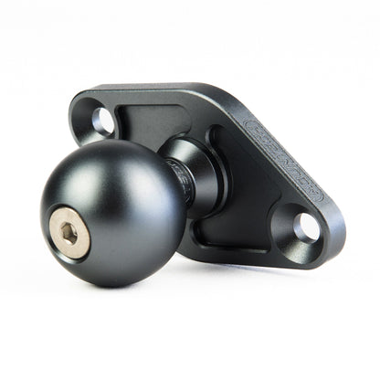 Mountech SpinLok™ Ball Mount - 1in, Storm Gray, 2-Bolt Base