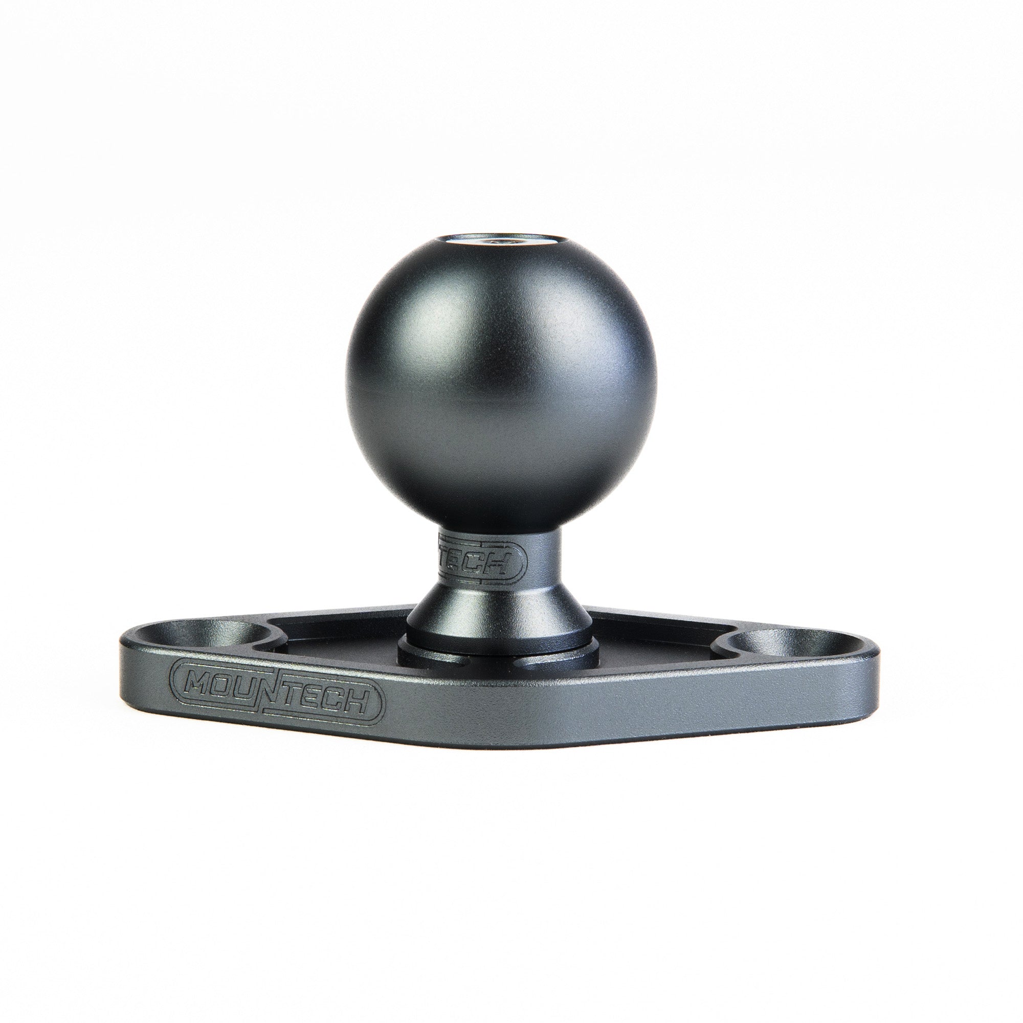 Mountech SpinLok™ Ball Mount - 1in, Storm Gray, 2-Bolt Base
