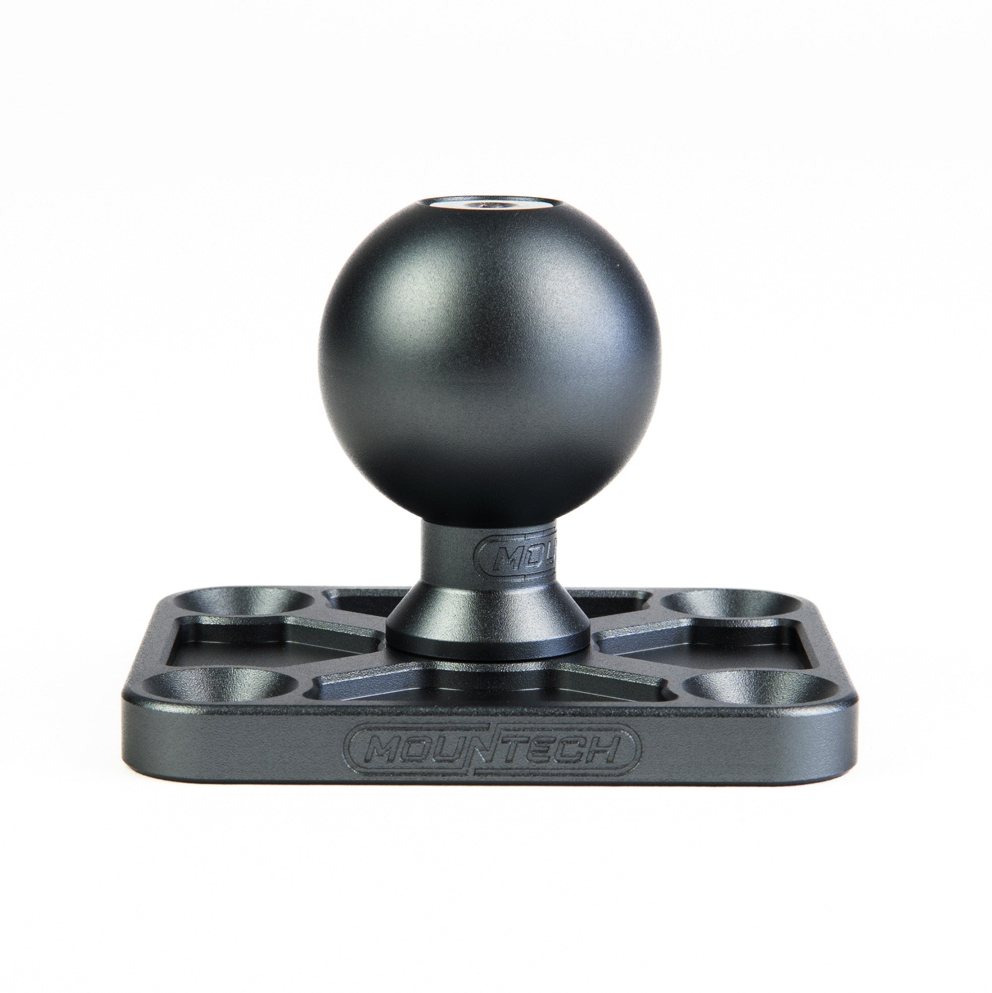 Mountech SpinLok™ Ball Mount - 1in, Storm Gray, 4-Bolt Base
