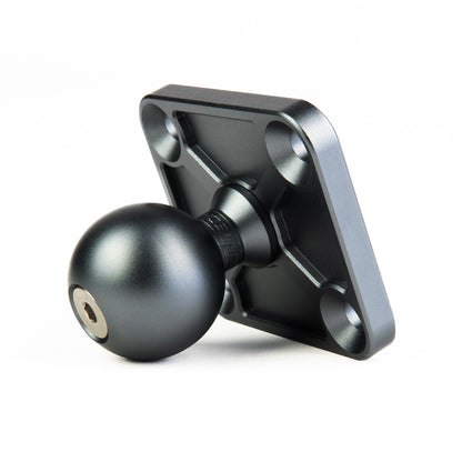 Mountech SpinLok™ Ball Mount - 1in, Storm Gray, 4-Bolt Base