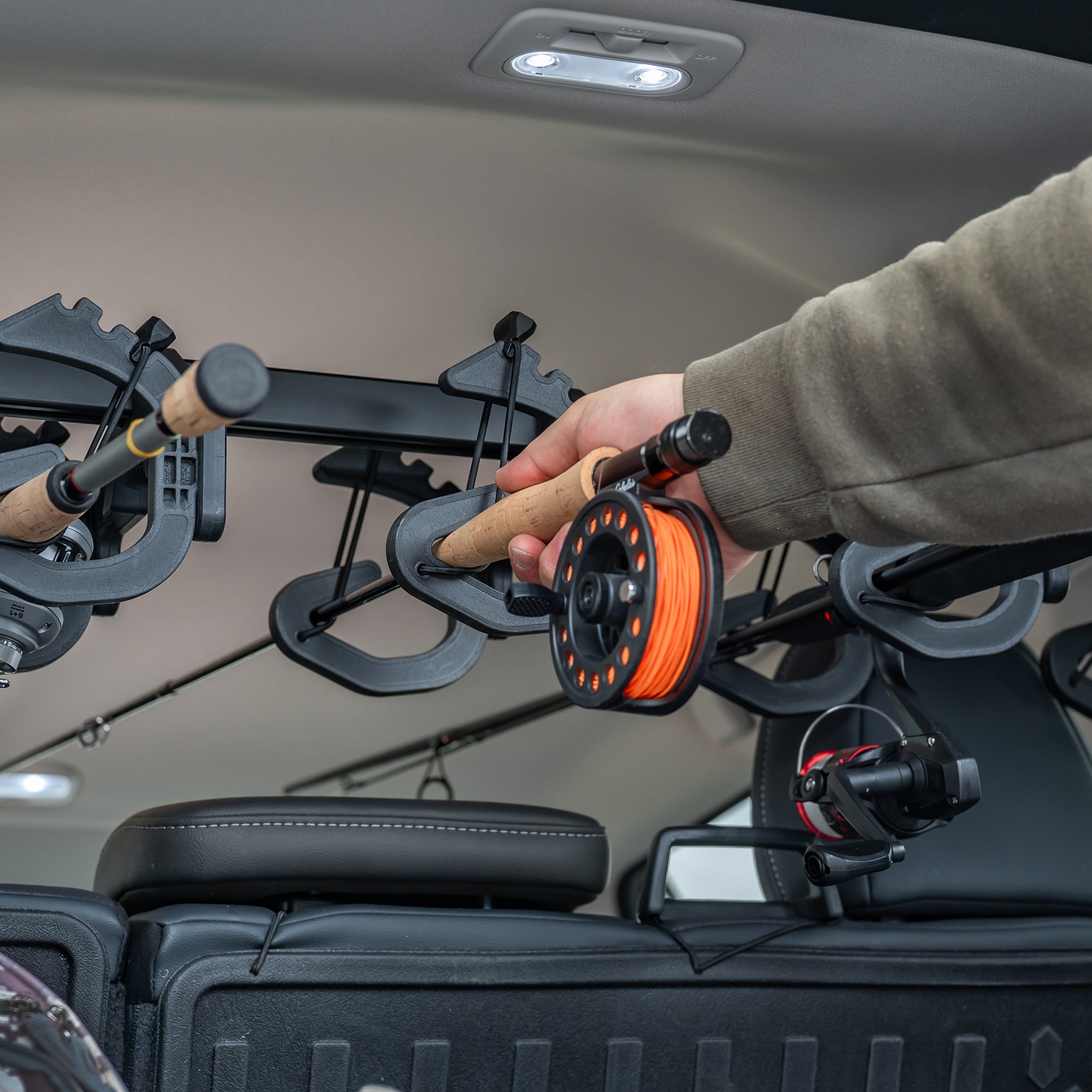 The Rod Rig™ - The Ultimate In-Vehicle Fishing Rod Holder