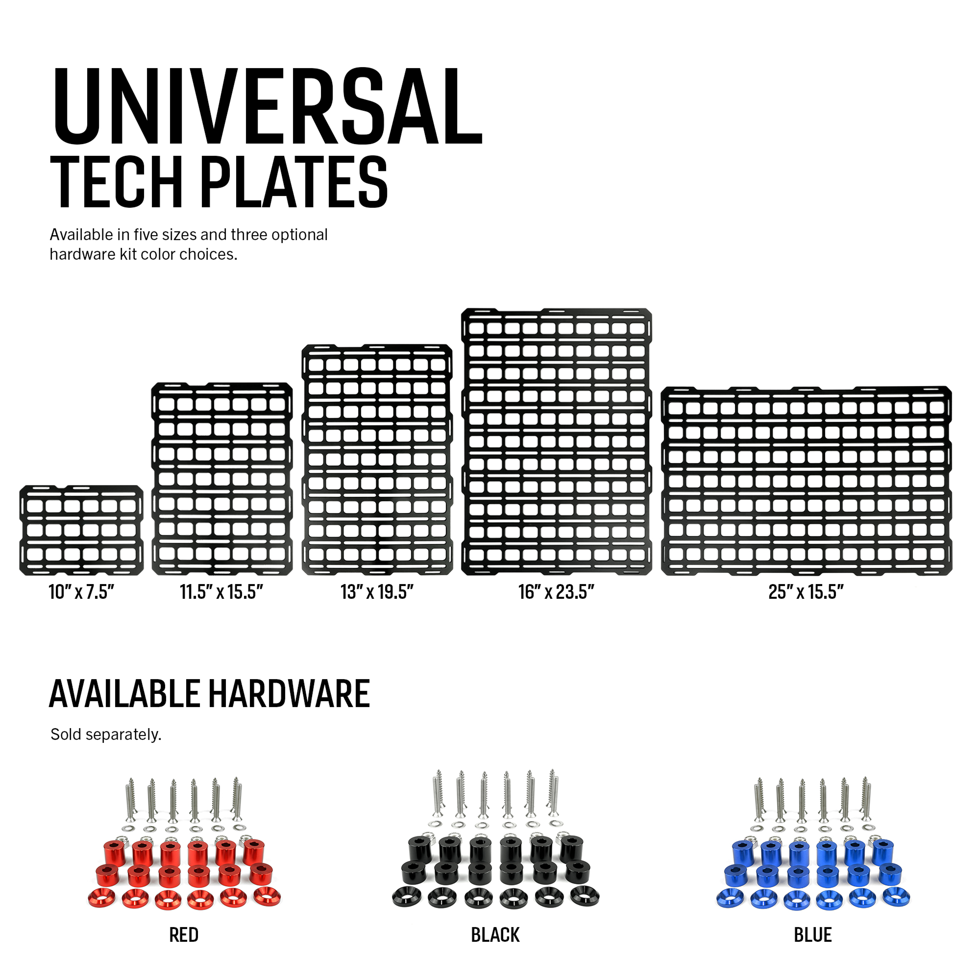 Tech Plate - 11.5 x 15.5" | Universal MOLLE Mounting Panel