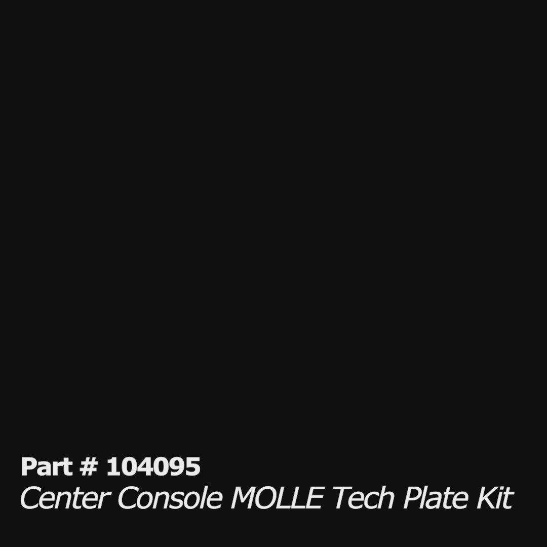 Center Console MOLLE Tech Plate Kit - Large