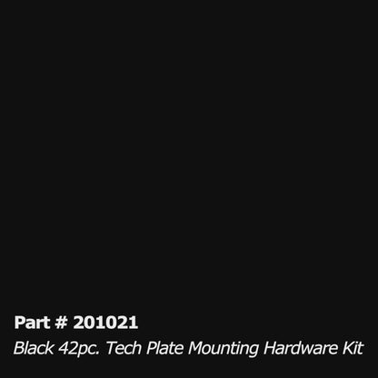 Tech Plate - 42pc Mounting Hardware Kit - Black