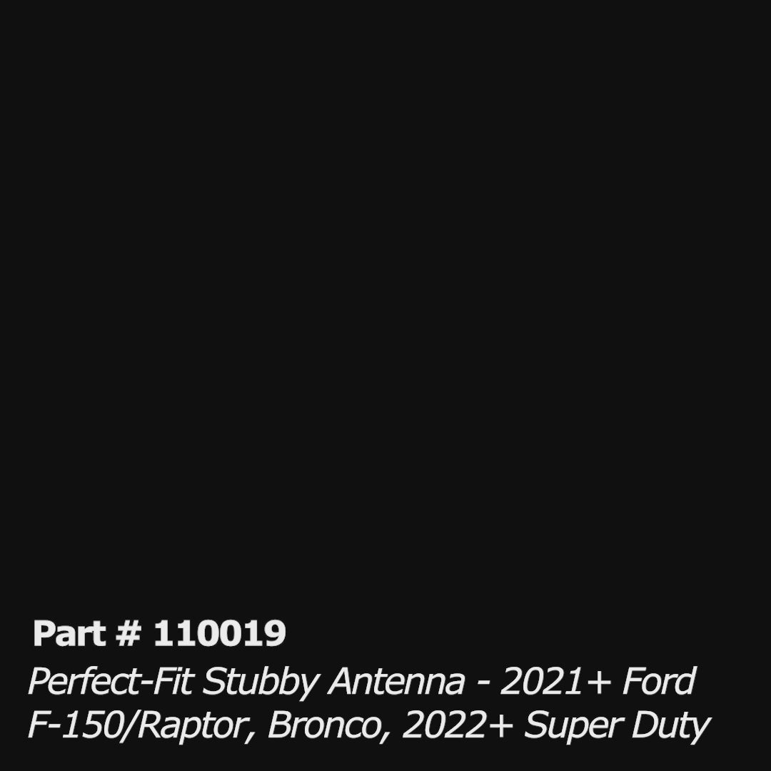 Perfect-Fit Stubby Antenna |  Ford F-150/Raptor (2021+), Super Duty (2022+), Bronco (2021+)