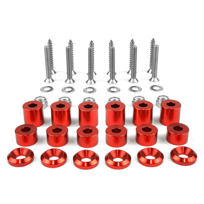 Tech Plate - 42pc Mounting Hardware Kit - Red-BuiltRight Industries