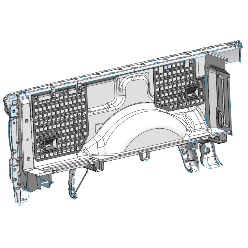 Ford Raptor R Bedside Bedside Rack System - Rear Panel | Ford F-150 & Raptor (2009 - 2014 ...