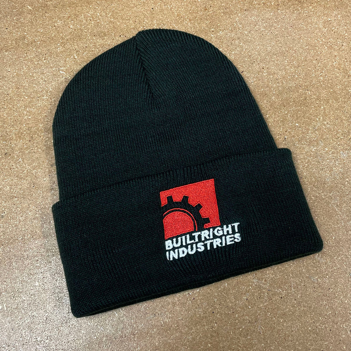 BuiltRight Industries Winter Beanie - Black, Gearbox Logo