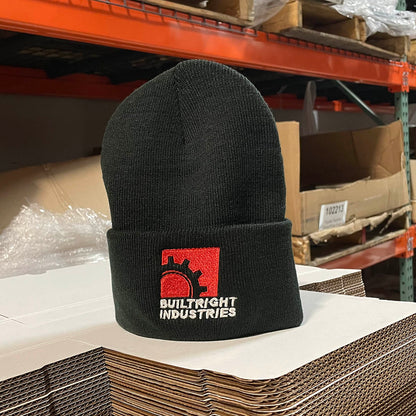 BuiltRight Industries Winter Beanie - Black, Gearbox Logo