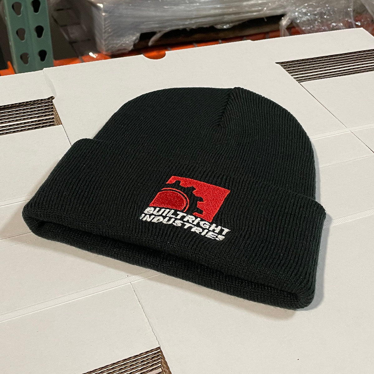 BuiltRight Industries Winter Beanie - Black, Gearbox Logo